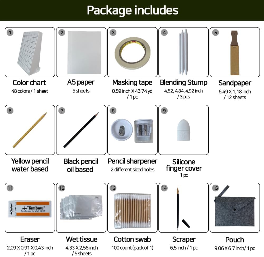 BERRYCANVAS Artists' Soft Oil Pastels Premium Set of 48 + Kits - Image 4