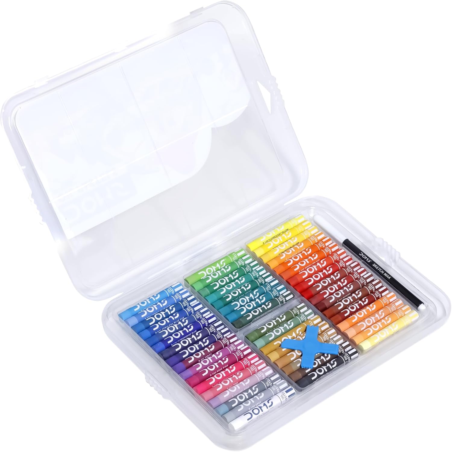 Doms 50 Assorted Colour Shades Oil Pastels - Rich Bright Smooth Even Shades - Image 2