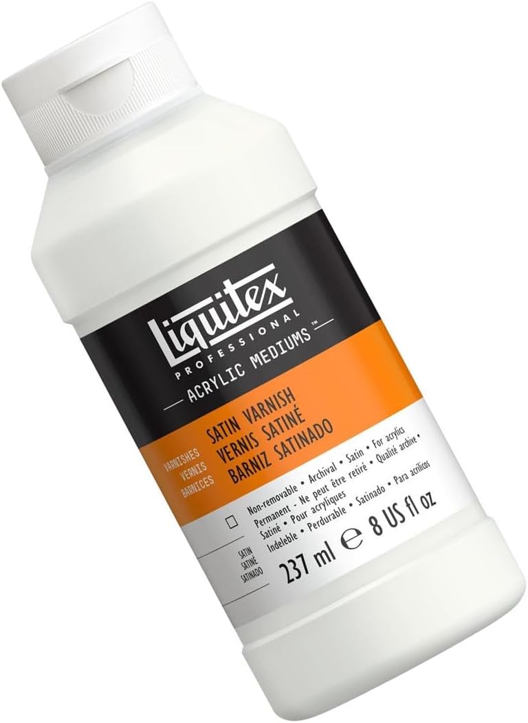 Liquitex Professional Satin Varnish, 237ml (8-oz) - Image 3