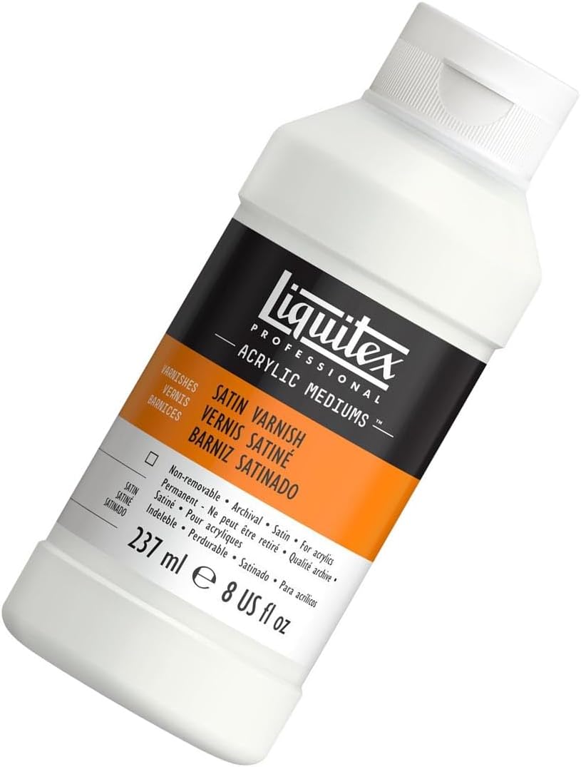 Liquitex Professional Satin Varnish, 237ml (8-oz) - Image 4